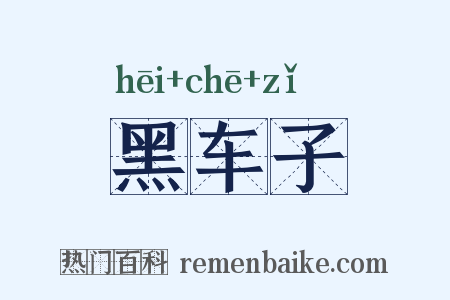 黑车子是什么意思的图片